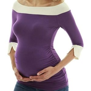 Pattyboutik MATERNITY 3/4-Sleeve Rayon Blouse